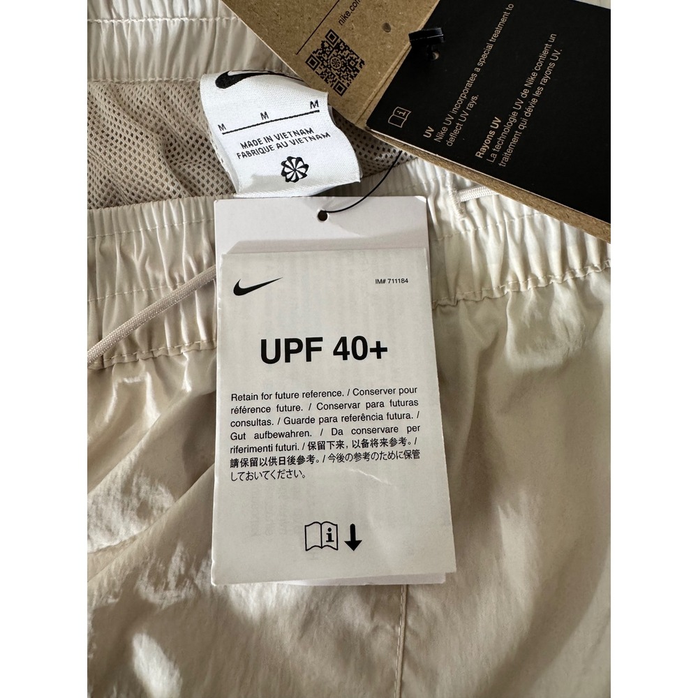 Nike High‎ Rise Full Length Pants Standard Fit Womens Beige Size M - Picture 8 of 11